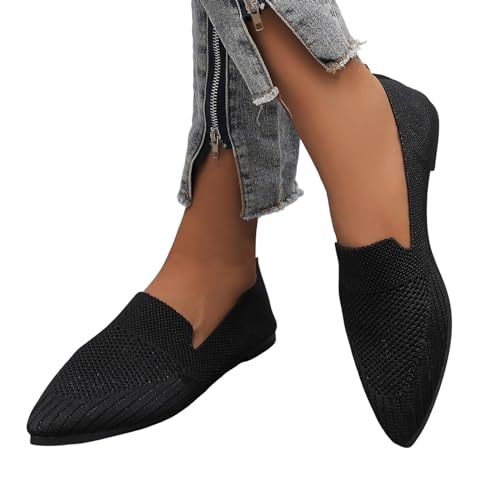 Ballerinas Damen Elegant,Damen Ballerinas Flach Sommerschuhe Sommer Bequem Riemchen Ballerina Stricken Sneaker Runde Zehe Slip on Rutschfest Mokassins Strickkleid Schuhe Elegant Sportlich Flat Shoes A Ballerinas Damen Elegant,Damen Ballerinas Flach Sommerschuhe Sommer Bequem Riemchen Ballerina Stricken Sneaker Runde Zehe Slip on Rutschfest Mokassins Strickkleid Schuhe Elegant Sportlich Flat Shoes A von Hsternexy