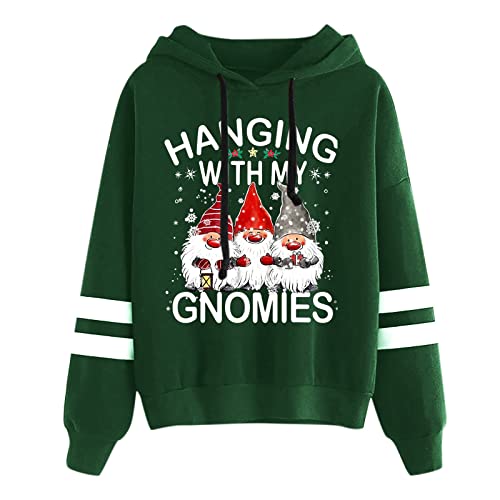 Weihnachts Hoodie Damen Baumwolle Weihnachtspullover Damen Wichtel Weihnachtspulli Baumwolle Weihnachtsmann Kostüm Xxl Hoodie Damen Kapuzenpullover Ugly Christmas Sweater von Hsternexy