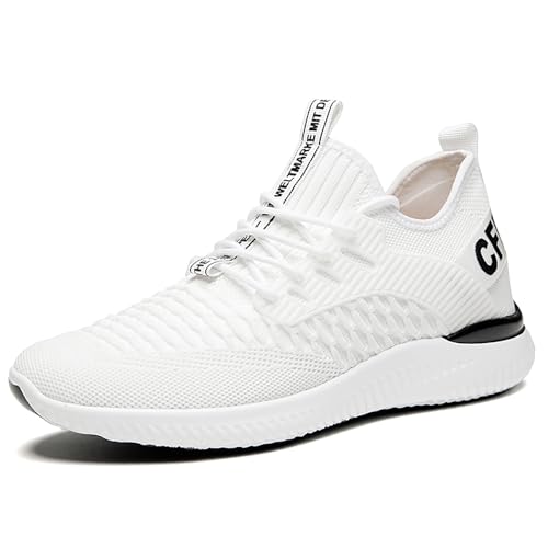 Hsternexy Aufzug Schuhe Herren 10Cm Zoll Elevator Schuhe Schnürhalbschuhe Leichte Atmungsaktiv Anzugschuhe Lace-Up Sportschuhe Freizeitschuhe von Hsternexy