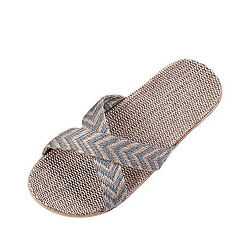 Hsternexy Leinen Pantoffeln Damen Sommer Hausschuhe Bequeme Offene Slipper Hausschlappen Flach Waschbar Gästehausschuhe Schlappen Anti-Rutsch Strand Innen- Und Außenbereich Badeschuhe Hsternexy Leinen Pantoffeln Damen Sommer Hausschuhe Bequeme Offene Slipper Hausschlappen Flach Waschbar Gästehausschuhe Schlappen Anti-Rutsch Strand Innen- Und Außenbereich Badeschuhe von Hsternexy