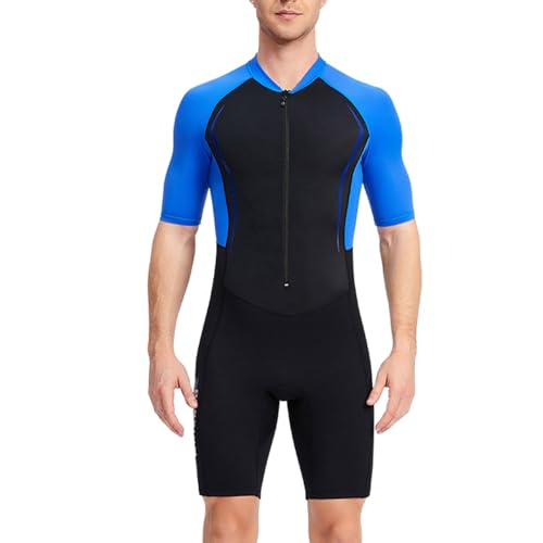 Neopren Badeanzug Herren Uv Schutz Schnell Trocknender Surfanzug Neoprenanzug Einteiler Bauchweg Strandmode Sport Hydrasuit Swimsuit Zip Rashguard-Sets Strandbekleidung Bademode von Hsternexy
