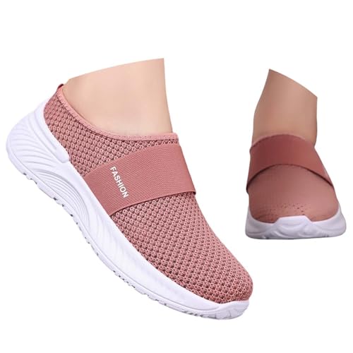 Damen Hausschuhe, Orthopädische Schuhe Damen Luftkissen Hausschuhe Hinten Offen Diabetiker Wanderschuhe Mesh Atmungsaktiv Sandals Air Cushion Slip On Walking Shoes Outdoor-Walkingschuhe, von Hsternexy