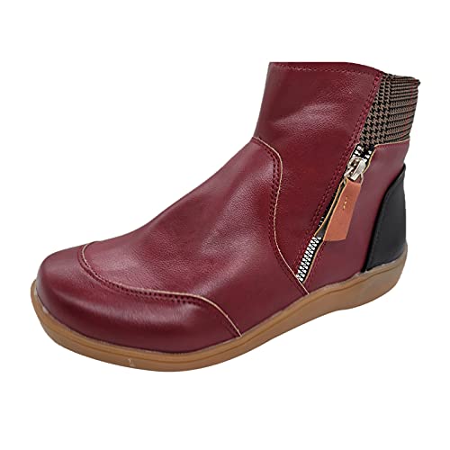 Winterboots Damen - Warm Halbstiefel Kurzstiefel Elegant Rutschfeste Winterstiefel Schlupfschuhe Klassisch Kurz Damenstiefel Winterschuhe Outdoor Bequem Stiefeletten Leicht Stiefel Winterboots Damen - Warm Halbstiefel Kurzstiefel Elegant Rutschfeste Winterstiefel Schlupfschuhe Klassisch Kurz Damenstiefel Winterschuhe Outdoor Bequem Stiefeletten Leicht Stiefel von Hsternexy