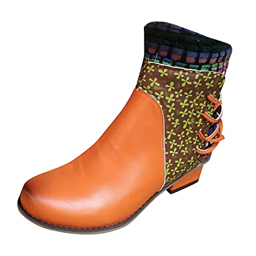 Winterschuhe Damen - Warm Kurzstiefel Schlupfschuhe Kurz Rutschfeste Winterstiefel Elegant Klassisch Winterboots Halbstiefel Leicht Bequem Stiefeletten Outdoor Damenstiefel Stiefel von Hsternexy