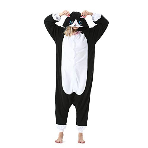 Onesie Jumpsuit Tier Ganzkörper Karneval kostüm Fasching Cosplay Persönlichkeiten Tierkostüm Herren Damen Erwachsene Onesies von Hstyle