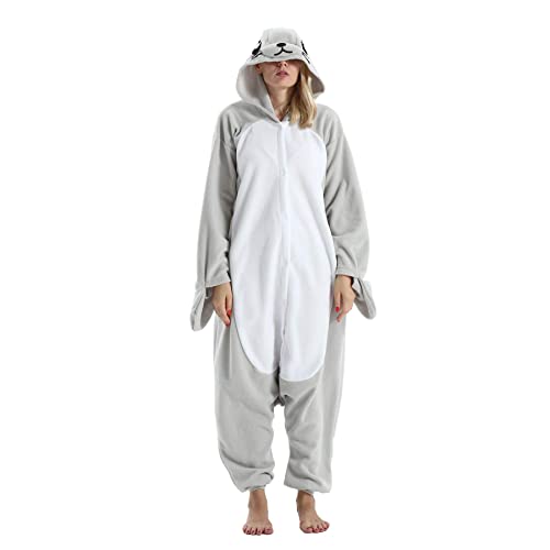 Onesie Jumpsuit Tier Ganzkörper Karneval kostüm Fasching Cosplay Persönlichkeiten Tierkostüm Herren Damen Erwachsene Onesies von Hstyle