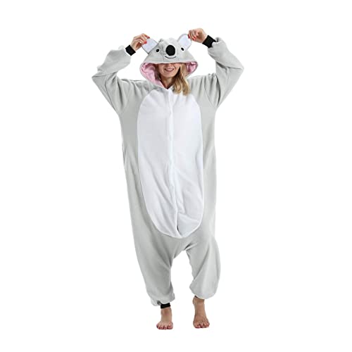 Onesie Jumpsuit Tier Ganzkörper Karneval kostüm Fasching Cosplay Persönlichkeiten Tierkostüm Herren Damen Erwachsene Onesies von Hstyle
