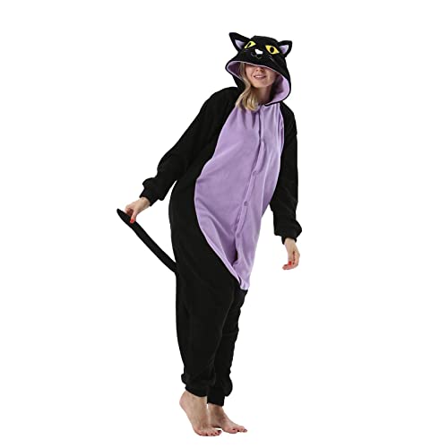 Onesie Jumpsuit Tier Ganzkörper Karneval kostüm Fasching Cosplay Persönlichkeiten Tierkostüm Herren Damen Erwachsene Onesies von Hstyle