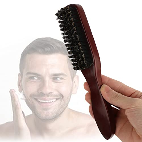 Haarbürste, Holz Wildschweinborsten Bürste, Borsten Haarbürsten für Frauen, Herren Kinder zum Entwirren & Stylen, Herren Beard Brush, für dünnes natürliches weiches feines Haar von Hsupez