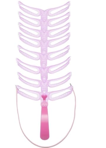 8 Stück wiederverwendbare Augenbrauen-Schablonen Set - Professionelle 3D-Augenbrauen-Stempel für perfekte Brauenform, für Anfänger & Make-up-Profis (8 verschiedene Formen) von Hsyadazi