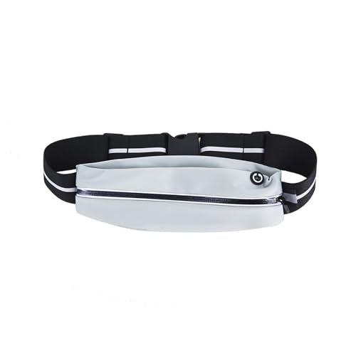 Hsyadazi Laufgürtel, Gürteltasche Hüfttasche Sport, Reflektierender Laufgürtel mit verstellbarem Gurt -Bauchtasche für Joggen & Fitness (Handyfach + Kopfhöreröffnung), Für Damen & Herren (Hellblau) von Hsyadazi