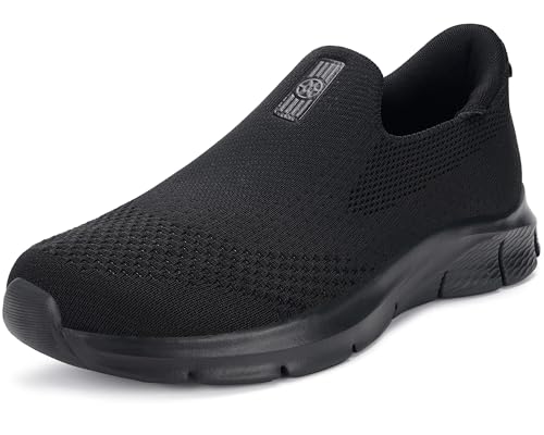 Hsyooes Slip on Sneaker Herren Damen Turnschuhe Atmungsaktiv Sportschuhe Leichte Laufschuhe Wanderschuhe Slip-ins,2455Schwarz,42 EU Hsyooes Slip on Sneaker Herren Damen Turnschuhe Atmungsaktiv Sportschuhe Leichte Laufschuhe Wanderschuhe Slip-ins,2455Schwarz,42 EU von Hsyooes