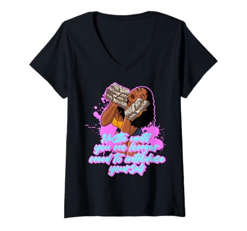 Damen Hektik, bis Sie Sich Nicht mehr vorstellen müssen Sista T-Shirt mit V-Ausschnitt Damen Hektik, bis Sie Sich Nicht mehr vorstellen müssen Sista T-Shirt mit V-Ausschnitt von Hu$tle $killz Shopp
