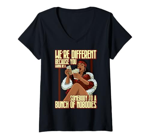 Damen Wir sind Anders, Weil du jemand Sein willst für EIN Paar T-Shirt mit V-Ausschnitt von Hu$tle $killz Shopp