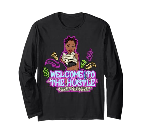 Willkommen bei Hustle Woman Black Queen Fun Melanin Sista Langarmshirt Willkommen bei Hustle Woman Black Queen Fun Melanin Sista Langarmshirt von Hu$tle $killz Shopp