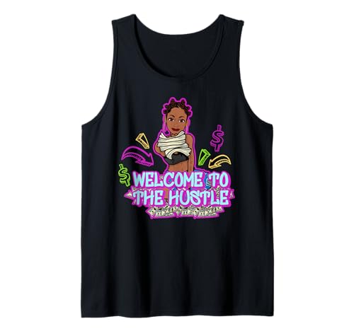 Willkommen bei Hustle Woman Black Queen Fun Melanin Sista Tank Top Willkommen bei Hustle Woman Black Queen Fun Melanin Sista Tank Top von Hu$tle $killz Shopp