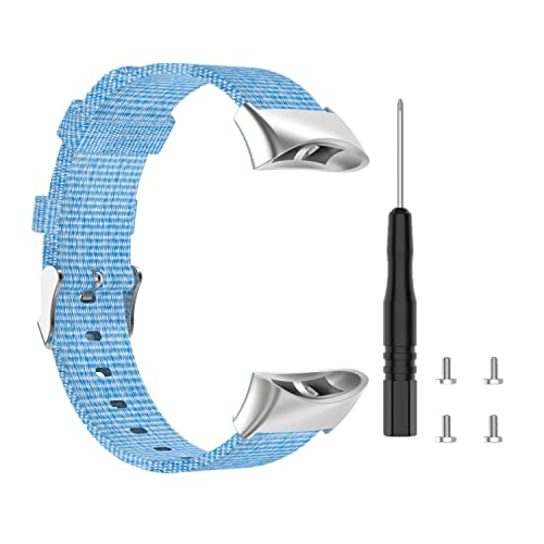 Huabao Armband Kompatibel mit Garmin Forerunner 45/45s,Verstellbares Nylon Segeltuch uhrband Ersatzband für Garmin Forerunner 45/45s Smart Watch (blau) von Huabao