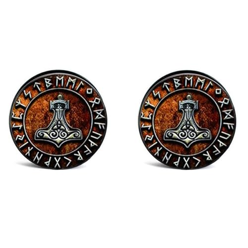 Huacan Tunnel Set 6mm 8mm 10mm 12mm 14mm 16mm Acryl Retro Bootsanker Muster Tunnels Sets Ohr Plug Klassisch Double Flared Expander für Frauen Damen Herren 2 Stück von Huacan