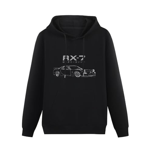 Huachenyu RX7 JDM Tuner 1990s 2000s RX-7 Drift Racing Men's Black Hoodies Unisex Pullover Sweatshirts M Huachenyu RX7 JDM Tuner 1990s 2000s RX-7 Drift Racing Men's Black Hoodies Unisex Pullover Sweatshirts M von Huachenyu