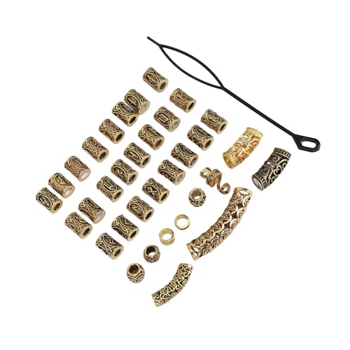 Dreadlocks-Perle, Accessoire in Mehreren Stilen, Verstellbare Zöpfe, Ringe, Manschetten, Schmuck für die Hochzeit von Huairdum