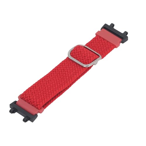 Huairdum Elastisches Nylon-Uhrenarmband, Dehnbar, Verstellbar, Schnellverschluss, Geflochtenes Schlaufenband, Hautfreundlich für A2212 für Männer und Frauen (Rot) von Huairdum