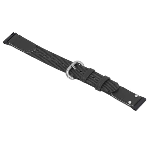 Huairdum Ersatz-Uhrenarmband, Schnellverschluss-Uhrenarmband aus Segeltuch, Schnelle Installation für Männer und Frauen für Fitness (Black) von Huairdum