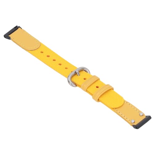 Huairdum Ersatz-Uhrenarmband, Schnellverschluss-Uhrenarmband aus Segeltuch, Schnelle Installation für Männer und Frauen für Fitness (Yellow) von Huairdum