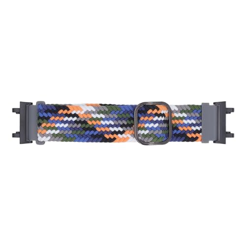 Huairdum Uhrenarmbänder, Hautfreundliches, Atmungsaktives Ersatz-Uhrenarmband, Nylongewebe, Verstellbar, Leicht, Flexibel, für den Täglichen Sport (Denim) von Huairdum