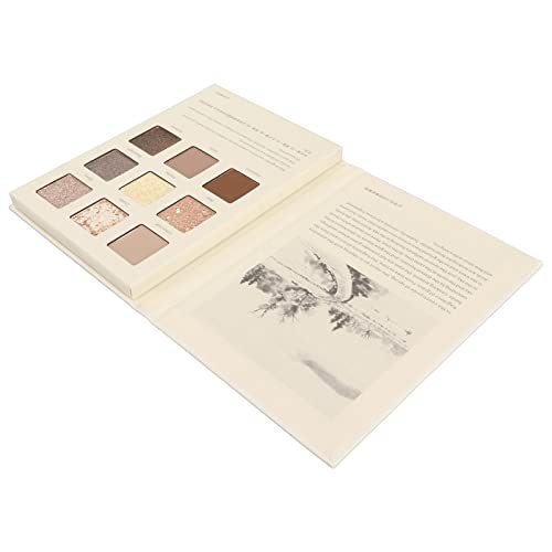 Kosmetische Lidschatten-Palette, Glitzernde 9-farbige Langanhaltende Matte Metallische Hochpigmentierte Lidschatten-Palette für den Täglichen Gebrauch für Frauen von Huairdum