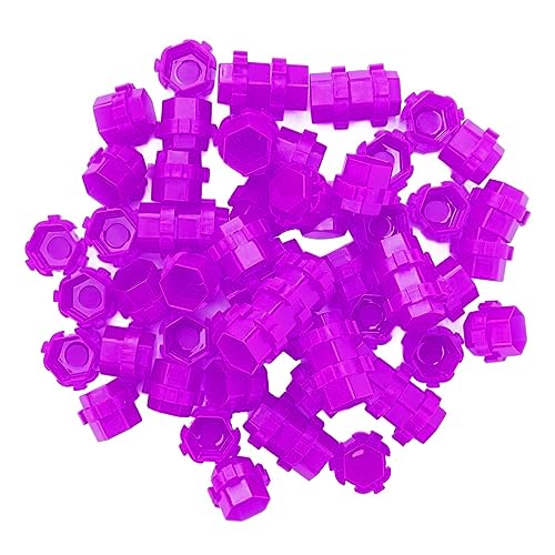 Tattoo-Tinten-Pigmentbecher, Robuste Tattoo-Tintenbecher Verhindern Spritzer. Dicke PP-Wabenform für Augenbrauen (PURPLE) von Huairdum