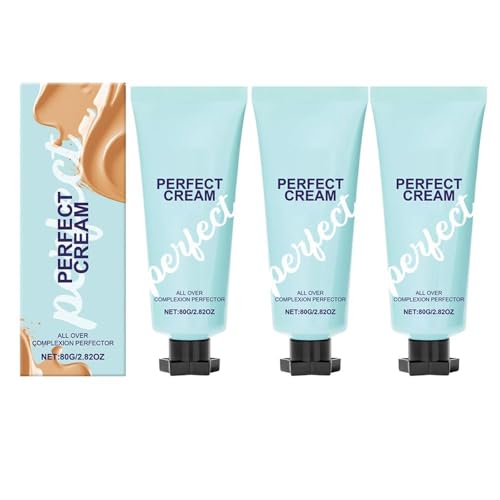 All-Over Complexion Perfector, Concealer Cream Hydrating Full Coverage Concealer, Long-Lasting Cc Cream Foundation, Waterproof & Transfer-Resistant Skin Tint, Cc for Older Women. (3pcs, 13cm) von Hualabo