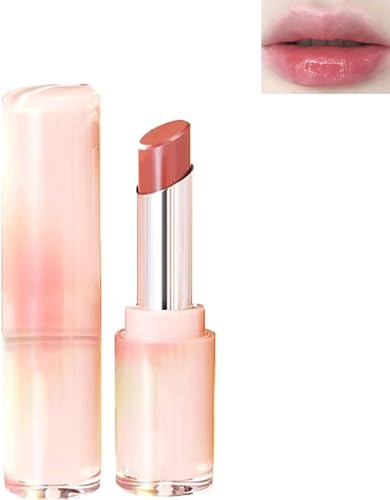 Juicy Lipstick, Plumping Lip Balm, Tinted Lip Balm, Jelly Plumping Lip Tint Lip Gloss Mirror Finish, Long Lasting Lip Stain Moisturizing Lipstick Lip Moisturizer (1#) von Hualabo