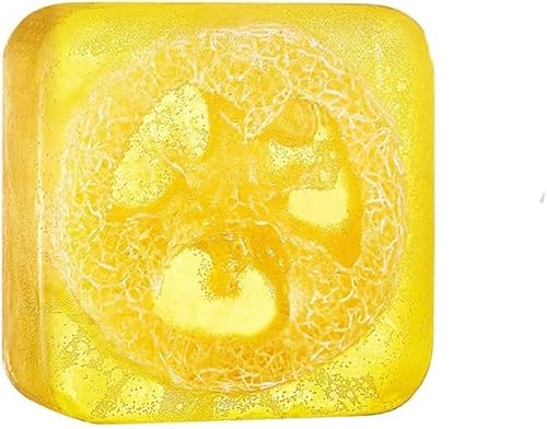 Lemon Odor Eliminating Soap, Turmeric Odor Eliminating Soap, Lemon Loofah Essential Oil Soap, natural soap bar for Women, for Sensitive Dry Skin, 100g (1pcs) von Hualabo