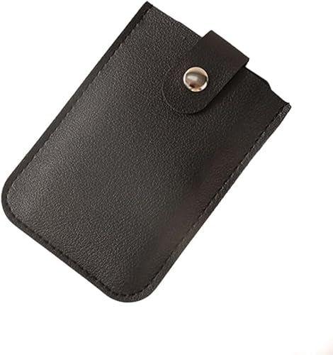 Pull-Out Card Organizer,Stackable Pull-Out Card Holder,Credit Card Holder,Wallet with Pull Out Card Holder,Snap Closure Leather Organizer Pouch. (Black) von Hualabo