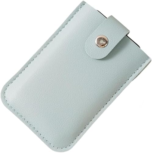 Pull-Out Card Organizer,Stackable Pull-Out Card Holder,Credit Card Holder,Wallet with Pull Out Card Holder,Snap Closure Leather Organizer Pouch. (Blue) von Hualabo