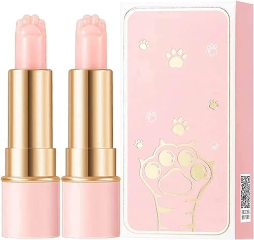 Thermochromic Lip Balm,Shaped Lip Balm,Cute Pink Lip Balm,for Smoothing Lip Lines,Moisturizing Dry Lips. (2pcs) von Hualabo