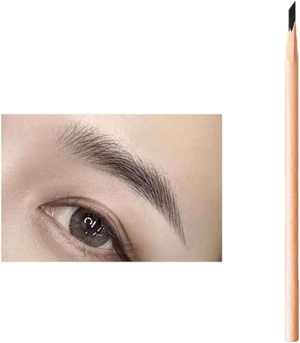 Wooden Eyebrow Pencil, Waterproof Eyebrow Pencil, Long-lasting Eyebrow Eyeliner Pencil, Eyebrow Styling Tool, No Smudge Eyebrow Pencil For Women. (Black) von Hualabo