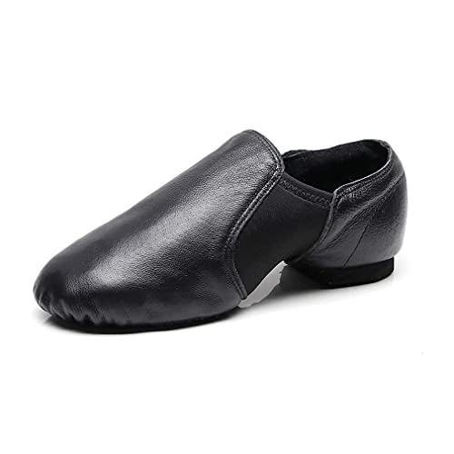 Hualualua Damen Jazz-Schuhe Mädchen Jazz & Modern Schlupf Auf PU-Leder Weiche Sohle Moderne Jazz Tanzen Schuhe von Hualualua