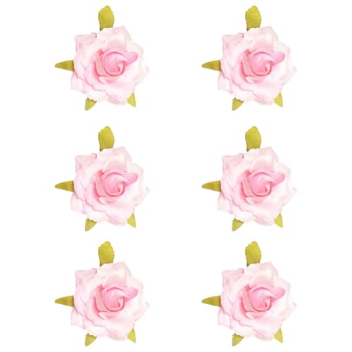 Huamengyuan Damen Vintage Blumen Haarnadel Braut haarschmuck rosa blumen Haarklammern Röschen Brauthaarschmuck Rosen Haarklammer Mädchen Haarklammern Kinder Damen Haarschmuck Party Hochzeit von Huamengyuan