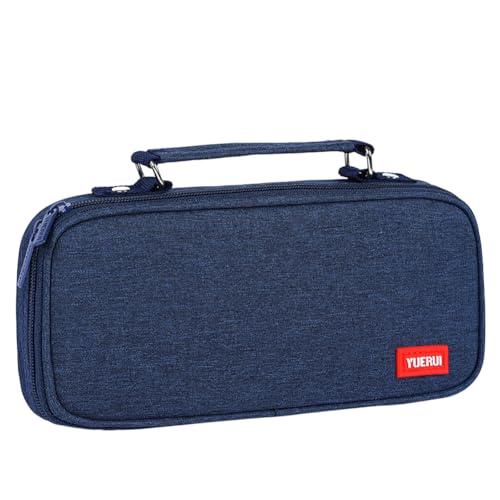 Huamengyuan Federmäppchen Federtaschen Mäppchen Etui Pencil Case Federmäppchen schreibwarentasche federmäppchen tascheschreibwarentasche Doppelreißverschluss mit Tragegriff für Schule Bürobedarf von Huamengyuan