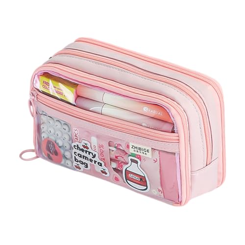 Huamengyuan Grossem Pencil case Federmäppchen Kinder Federtasche Fassungsvermögen Tragbare Stifttasche Mäppchen Federtaschen federmappe Tragbar Buntstifte Organizer Mädchen Jungen Schulmäppchen von Huamengyuan
