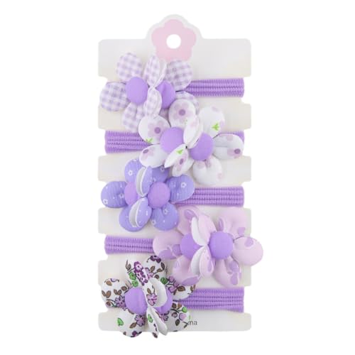 Huamengyuan Haargummis Elastische Haargummi Geschichtet Haarbänder Pferdeschwanz Halter Bunt Haargummi für Damen Mädchen Haarschmuck Haare Gummibänder Kleinkinder Kleinkinder von Huamengyuan