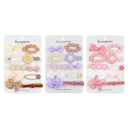 Huamengyuan Kinder Baby Haarspange Haarschleifen Mädchen Baby Haarclips Haarklammern Haarspangen Haarschmuck Haar Accessoire für Mädchen Kinder Metall Haarclips Keine Slip Haarspange Cute Clips von Huamengyuan