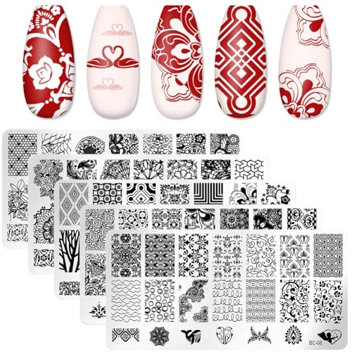 Huamengyuan Nagelaufkleber Diy nail kit Nagelsticker Nail Art Sticker Dekoration Nageldesign Zubehör Nageldesign Kunstdruckvorlage unregelmäßige Linien FüR FranzöSische ManiküRe 5 Stück Huamengyuan Nagelaufkleber Diy nail kit Nagelsticker Nail Art Sticker Dekoration Nageldesign Zubehör Nageldesign Kunstdruckvorlage unregelmäßige Linien FüR FranzöSische ManiküRe 5 Stück von Huamengyuan