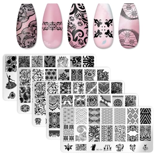 Huamengyuan Nagelaufkleber Diy nail kit Nagelsticker Nail Art Sticker Dekoration Nageldesign Zubehör Nageldesign Kunstdruckvorlage unregelmäßige Linien FüR FranzöSische ManiküRe 5 Stück Huamengyuan Nagelaufkleber Diy nail kit Nagelsticker Nail Art Sticker Dekoration Nageldesign Zubehör Nageldesign Kunstdruckvorlage unregelmäßige Linien FüR FranzöSische ManiküRe 5 Stück von Huamengyuan