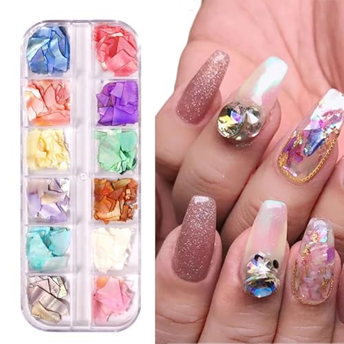 Huamengyuan Nagelsticker Nail Art Sticker Muschelflocken Muschelflocken Nagelzubehör gemischte Stile Muschel-Nageldekoration Nagel-Pailletten Für DIY Nagelperlen Armbänder Handy Huamengyuan Nagelsticker Nail Art Sticker Muschelflocken Muschelflocken Nagelzubehör gemischte Stile Muschel-Nageldekoration Nagel-Pailletten Für DIY Nagelperlen Armbänder Handy von Huamengyuan