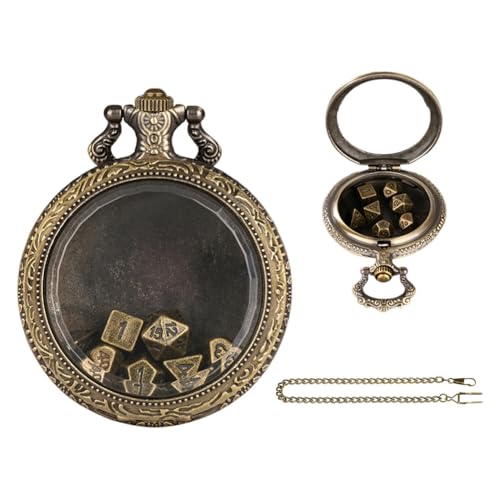 Huamengyuan Teefarbenes Taschenuhrgehäuse aus Glas, lässiges Taschenuhrgehäuse, transparentes Glas, Jubiläumsgeschenk, dekorative Hängeuhr, Typ 1 von Huamengyuan