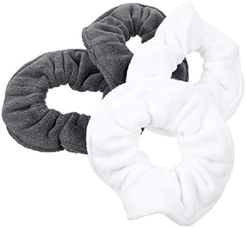 Weiche Haargummis aus Mikrofaser, elastisch, für Damen und Mädchen, 4 Stück von HuangguiyuanV