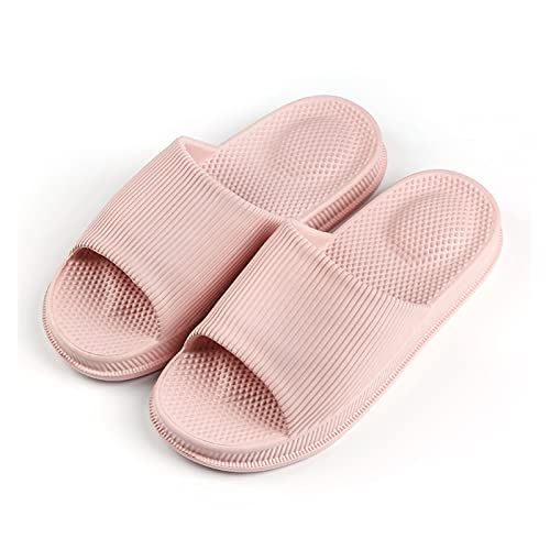 Huangj-0527 Hausschuhe Badeschuhe Herren Damen Massage Hausschuhe Damen Sommer Schönes Zuhause Indoor Haushalt Badezimmer Hausschuhe Paar Sandalen Männlich Sommer Badeschlappen(Pink,36·37) von Huangj-0527
