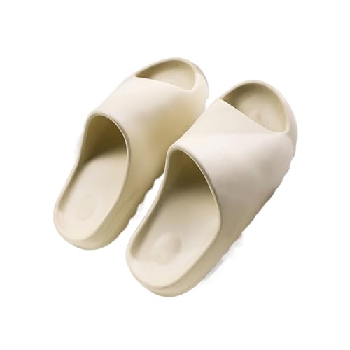 Huangj-0527 badeschlappen ﻿ Hausschuhe Männer und Frauen Außen tragen Sommer dicker Boden Outdoor Paar Strand ein Wort Sandalen Indoor Outdoor Mode Hausschuhe badeschuhe(Weiß,40) von Huangj-0527